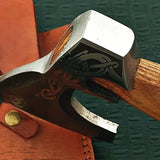 High Quality Handmade Stainless Steel 440c Axe Head Hatchet Axes Hand Forged Beautiful Etching With Leather Sheath (Tomahawk Axe-57)