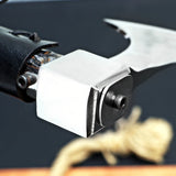 Stylish Handmade High Carbon Steel Axe with Black Handle Wooden Box and Accessories Perfect Gift for Campers. (Tomahawk Axe-13)