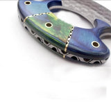 Damascus Steel Single Cutter Kitchen Tools Widely Used Chef Knife for Pizza Special Design  Pizza Cutter  (Ullu Knife-14)