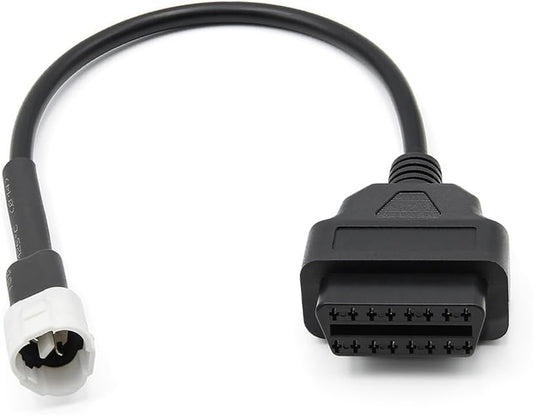 OBD2 OBDII Diagnostic Cable 6 Pin to 16 Pin Adapter Compatible with Suzuki Motorcycle