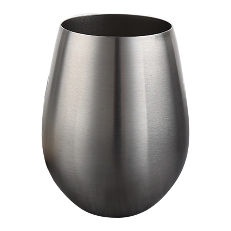Stainless Steel Single Layer Eggshell Cup 304U Type Water Drop 550ml Eggshell Thermos Cup