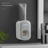 1Pcs Automatic Children's Toothpaste Squeezer Wall-mounted Home Punch-free Toothbrush Set