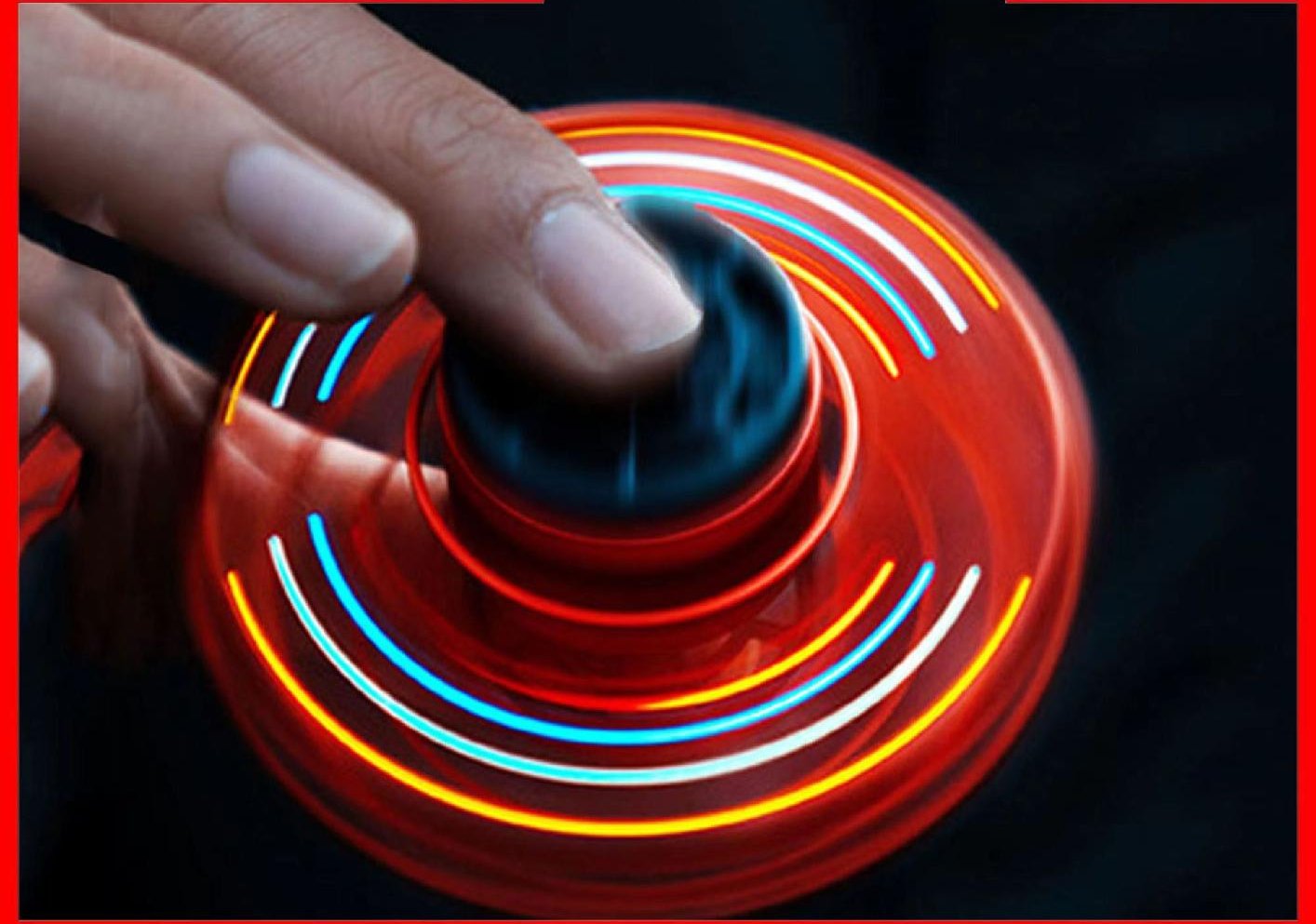 Fingertip Gyro Glowing Gyroscope Sensor Set Black Technology Plastic Suspended Ball Artifact Decompression Toy