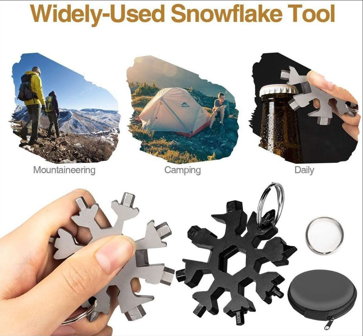 1Pcs Multi-function Octagonal Snowflake Wrench Portable Hexagon Socket Combination