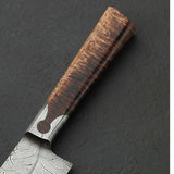 Customized Chef Cleaver Stainless Steel Cleaver Etching On Blade Cleaver Butcher Knife With Ebony Wood Handle For Kitchen Uses. (Nakiri Knife-80)