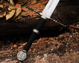 Custom Handmade Witcher Sword, Wild Hunt Geralt of Rivia Limited Edition White Wolf Monster Slayer Sword, / Beautiful Gift  (SWORD-6)