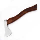 Portable Carbon Steel Camping Axe Camping Tool Multi Purpose Hatchet Wooden Handle With Protected Cover (Tomahawk Axe-83)