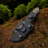 New Arrival High Carbon Damascus Steel Tracker Knife Modern Design Outdoor Survival Hunting Camping Knives Wood Handle (Tracker Knife-9)
