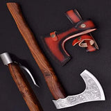 Top Quality Axe Manufacturer for Axe Wooden Packing Series Color Handle Type With Protected Cover (Tomahawk Axe-56)