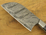 High Quality Customized Full Tang Damascus Steel Nakiri Cleaver Handmade Kitchen Chef Leather Sheath Stainless Steel 8 Inches Blade Wood Handle (Nakiri Knife-8)