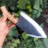 Professional Hand Forged Full Tang Custom Handmade Chef Knife High Carbon Steel Butcher Cleaver Knife for Meat Vegetable (Nakiri Knife-64)
