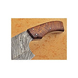 High Quality Customized Full Tang Damascus Steel Nakiri Butcher Knife with Leather Sheath Chef Kitchen Cleaver (Nakiri Knife-1)