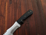 Custom Size D2 Steel Blade Tracker Fixed Blade Knife Micarta Handle with Comfortable Grip Cowhide Leather Pouch Camping Knives (Tracker Knife-21)