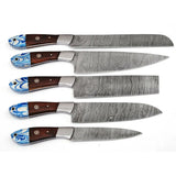 Professional Kitchen Chef Knife Set Unique Design Damascus Steel Stainless Steel VG10 Blade Cooking Dining Comes Protected Cover(Chef Knife-41)