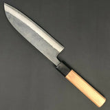 Professional Custom Handmade High Carbon Steel Blade Hand Forged Rustless Chef Kitchen Santoku Knife With Leather Sheath (Chef Knife-97)