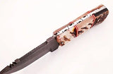 Handmade Custom 8-Inch Damascus Steel Skinner Knife High Quality Stainless Kitchen Chef Knife Wood Camping Outdoor Activities (Skinner Knife-13)