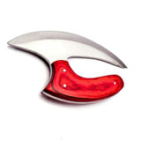 Custom Handmade Carbon Steel Kitchen Knife 7 Inches Carbon Steel for Chopping Boning Cutting With Leather Sheath (Ullu Knife-10)