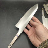 Custom Handmade Damascus Steel Chef Knife and Chef Kitchen Knife Blank Blade Knife for Kitchenware Uses (Blank Blade Knife-10)