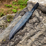 San Mai Steel Made High Quality Blank Blades Japanese Knives Hand Made Bowie Knife Blanks Blade (Blank Blade Knife-4)