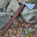 Mammen Hatchet Beautifully Crafted Rose Wood Handle Accessory Industrial Grade Perfect Gift for Campers (Tomahawk Axe-11)