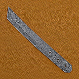Handmade Custom Damascus Steel Full Tang Knife 8-inch High Quality Hand Forged Chef Knife for Kitchen Use (Blank Blade Knife-21)