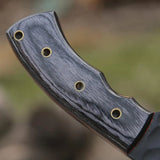 High Quality D2 Steel Tracker Knives for Outdoor Camping Handmade DIY Grade with Leather Sheath (Tracker Knife-11)