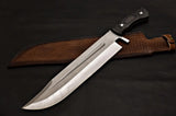Handmade Stainless Steel Bowie Knife Micarta Handle Customizable OEM Gift for Father on Wedding Birthday or Anniversary (Bowie Knife-16)