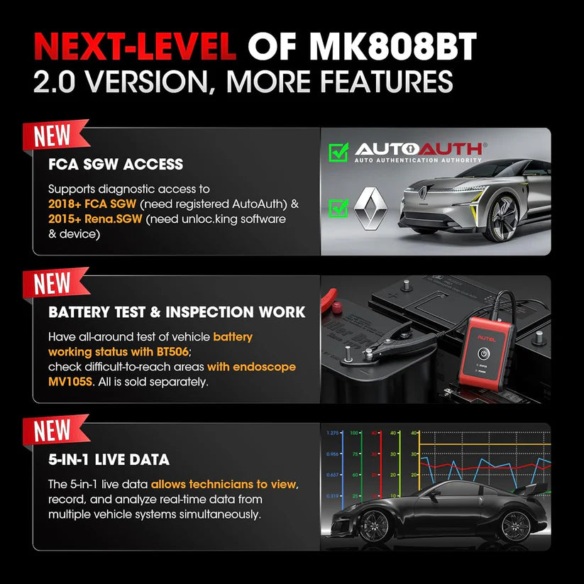 Autel MaxiCOM MK808K-BT Scanner