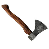 Custom Handmade Damascus Steel Axe with Wood Handle Perfect Grip and Balanced Industrial Grade Hatchet with Protected Cover (Tomahawk Axe-39)