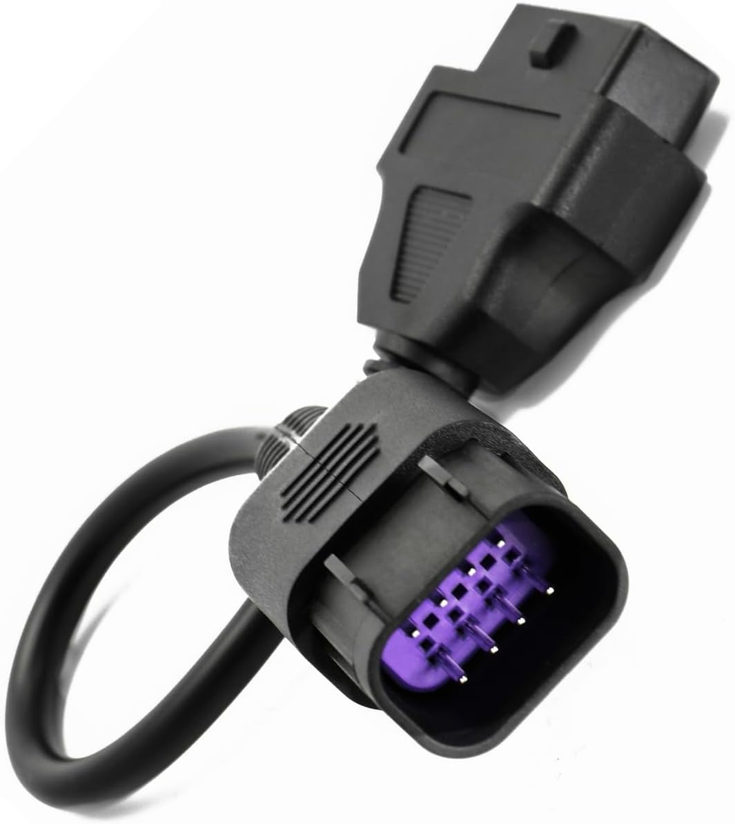 Motorcycle 8 Pin Male to 16 Pin OBD2 Cable OBD Diagnostic Adapter Connection Line Compatible with Polaris ATV Slingshot RZR