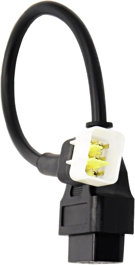 Delphi Motorcycle OBDII 6 Pin to 16 Pin OBD2 Diagnostic Adapter Compatible with Motorcycle