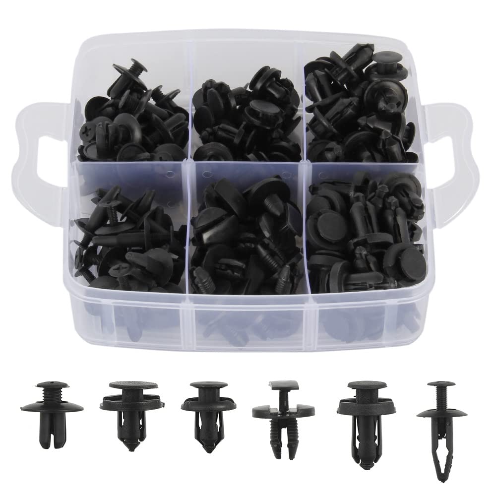 625Pcs Car Clip Set, Automotive Push Pin Retainer Clips Kit with Removal Tool, 16 Most Common Sizes, Door Trim Panel Fasteners Rivets Assortment for Car, Truck, SUV