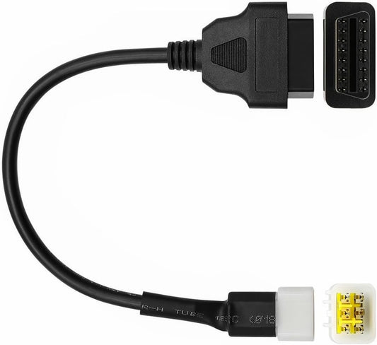 Delphi Motorcycle OBDII 6 Pin to 16 Pin OBD2 Diagnostic Adapter Compatible with Motorcycle