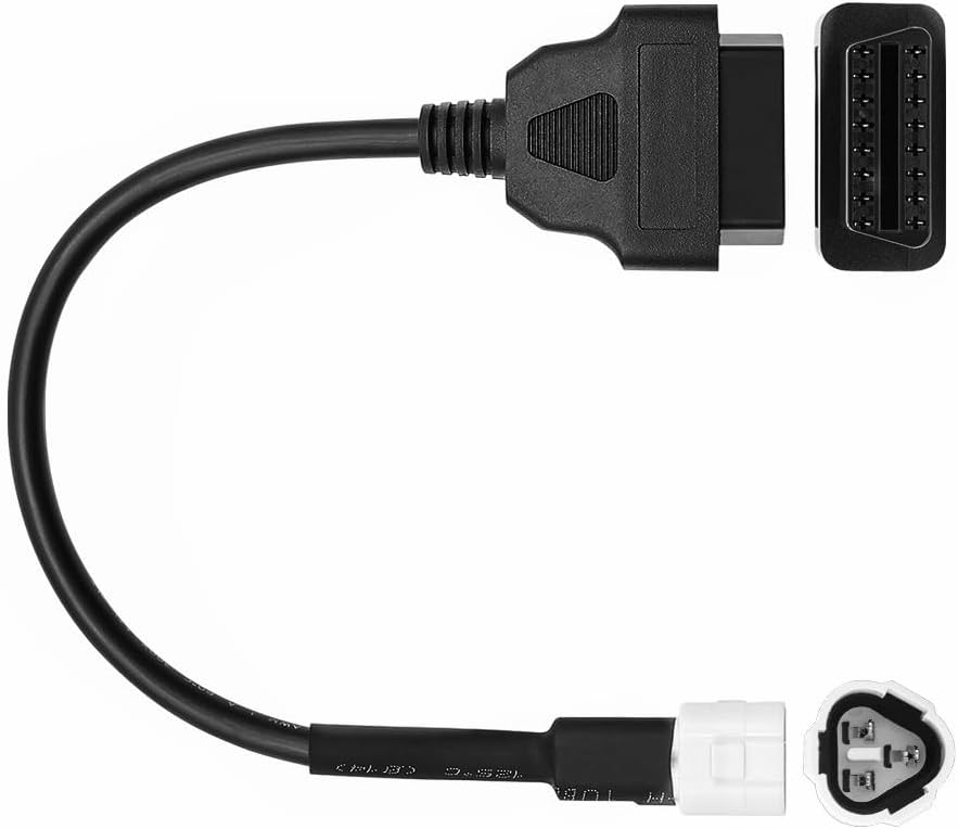 OBD2 OBDII Diagnostic Cable 6 Pin to 16 Pin Adapter Compatible with Suzuki Motorcycle
