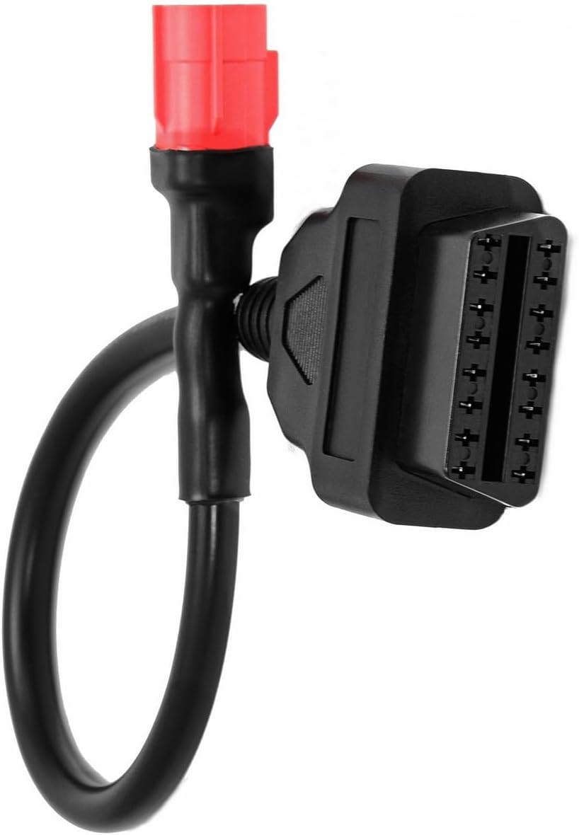 OBD2 OBDII Diagnostic Cable Adaptor 6 Pin to 16 Pin Compatible with Honda Motorbike Motorcycle