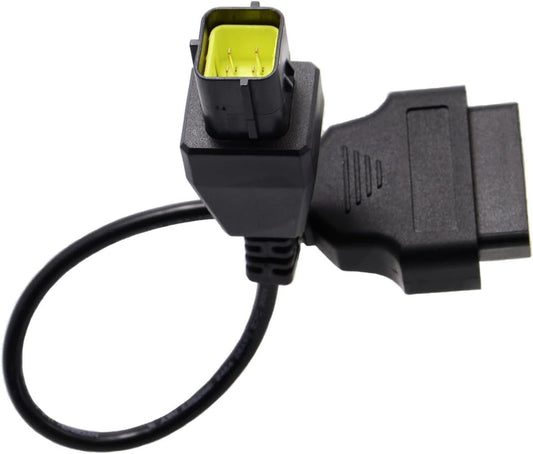 16 Pin 6 Pin OBD2 OBDII Motorcycle Diagnostic Cable Adapter Compatible with Husqvarna