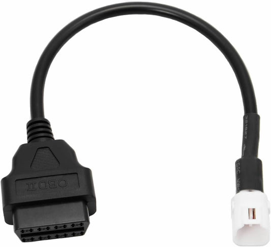 OBD2 OBDII Diagnostic Cable Adaptor 4 Pin to 16 Pin Compatible with Yama ha Motorbike Motorcycle
