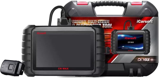 iCarsoft CR Max - Multi-Brand Car Diagnostic Case - Genuine Model with European Guarantee - Reads/Erases - Maintenance Reset - Injector Coding - FAP Regeneration