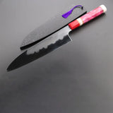 Handmade Chef Knife Set Carbon Steel with Resin Handle and Leather Sheath Beautiful Kitchen Knife for Cooking (Chef Knife-126)