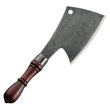 Custom Handmade cleaver Carbon Steel Chef Kitchen Knife Butcher Knife With Rose Wood Handle For Kitchen Uses. (Nakiri Knife-77)