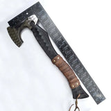 Professional Stainless Steel 440c Camping Hatchet Multifunctional Hand Forged Tomahawk Hand Axe With Protected Cover (Tomahawk Axe-80)