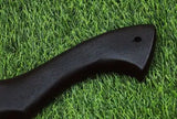 Handmade Custom Kitchen Pizza Cutter High Quality Carbon Steel Chef Knife with Leather Sheath  (Pizza Axe-6)