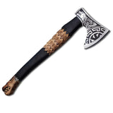 Viking Handmade Axe 20 Inch Carbon Steel 1095 Custom Hatchet Tomahawk High Camping Survival Etched Axe (Tomahawk Axe-99)