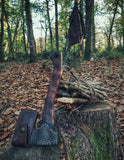 Handmade blacksmith bushcraft survival useful bruk hatchet camper axe unique hatchet axe Camping Axe With Protected Cover (Tomahawk Axe-26)