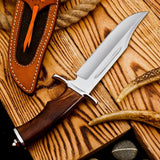 High Polished Custom Handmade Stainless steel 13 Inch Bowie Knife Perfect Grip With Premium Leather Sheath (Bowie Knife-14)