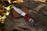 Damascus Steel Folding Pocket Knife Outdoor Camping EDC Tactical Hunting Survival Knives (Folding Knife-14)