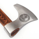 High Quality Stainless Steel 440c Blade Wood Handle Hatchet Axe Outdoor Hand Forged Camping Axe With Protected Cover (Tomahawk Axe-32)