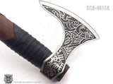 High Quality Carbon Steel Blade Wood Handle Hatchet Axe Outdoor Hand Forged Camping Axe With Protected Cover (Tomahawk Axe-79)