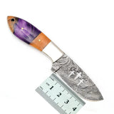 Handmade High Quality Damascus Steel Skinner Knife for Camping & Hunting Versatile Chef Knife Set for Kitchen Use (Skinner Knife-11)