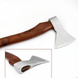 Portable Carbon Steel Camping Axe Camping Tool Multi Purpose Hatchet Wooden Handle With Protected Cover (Tomahawk Axe-83)